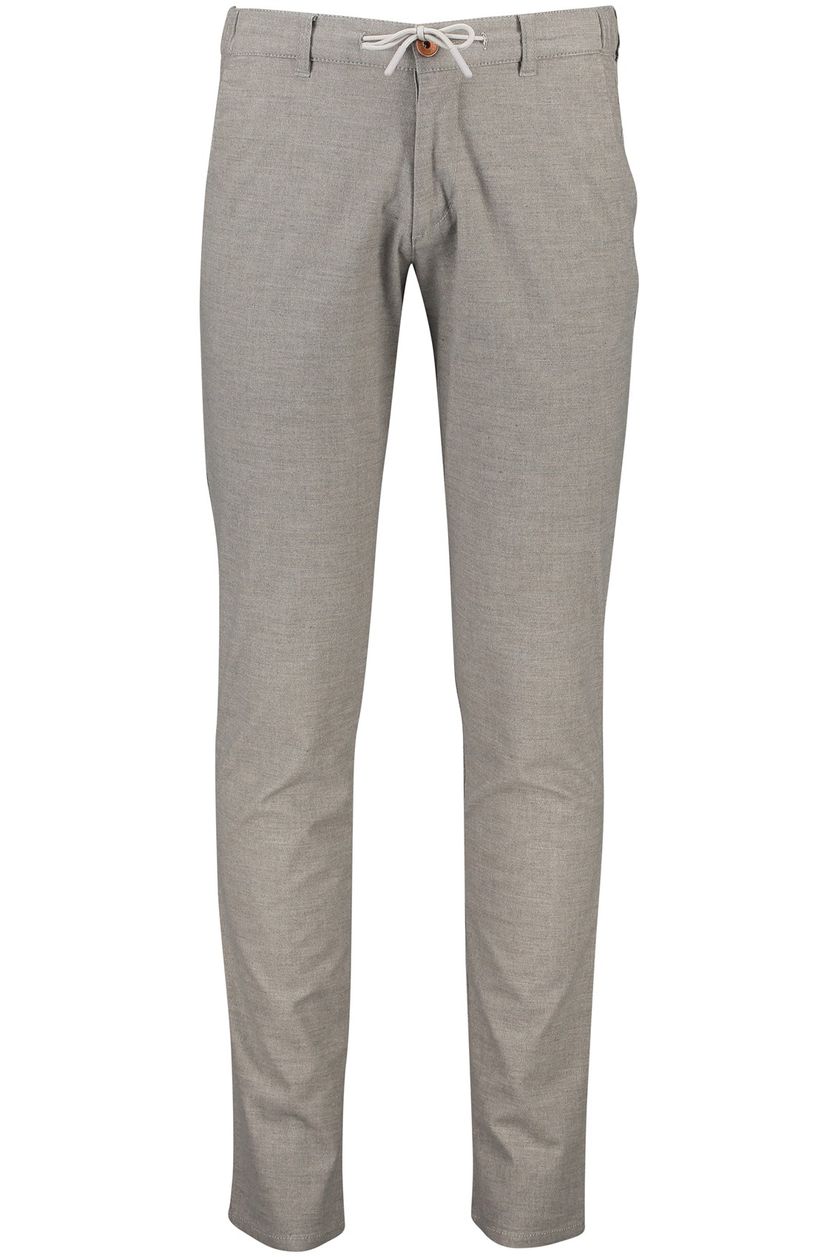 North84 pantalon grijs gemêleerd katoen