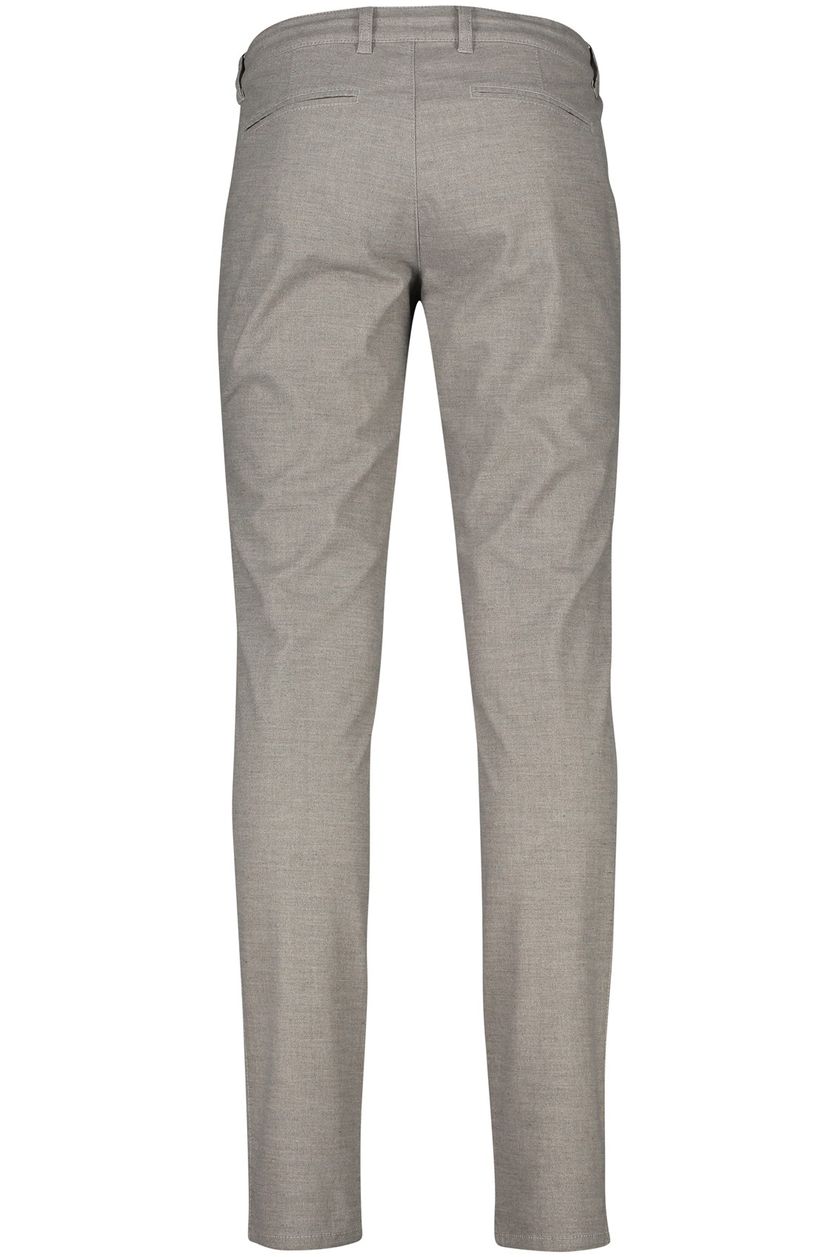 North84 pantalon grijs gemêleerd katoen