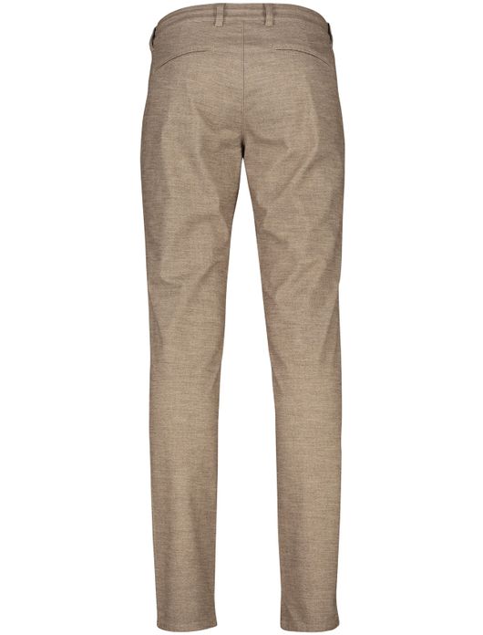 Pantalon chino North84 beige gemêleerd katoen, polyester, stretch