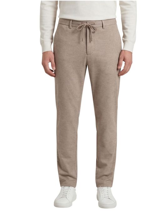 Pantalon chino North84 beige gemêleerd katoen, polyester, stretch