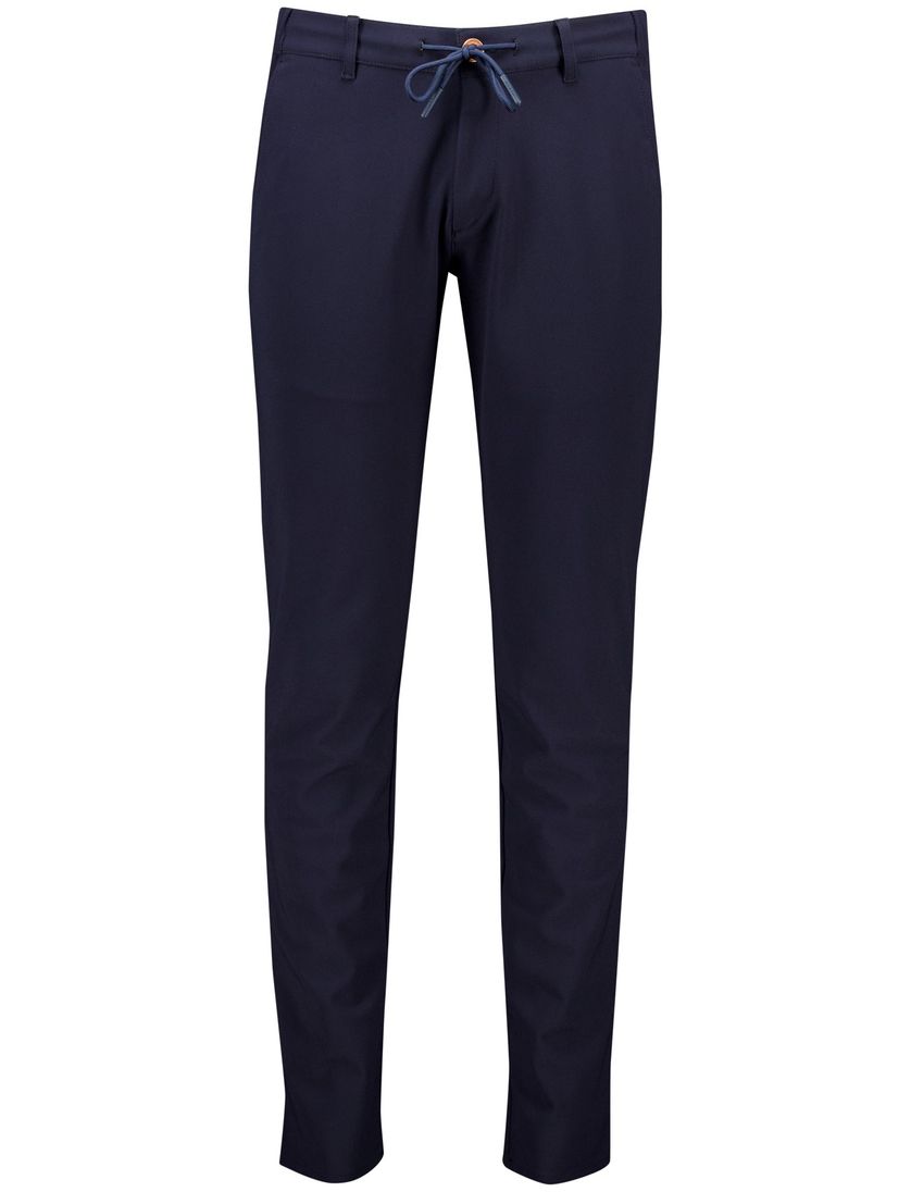 North 84 traveler pants zwart effen slim fit