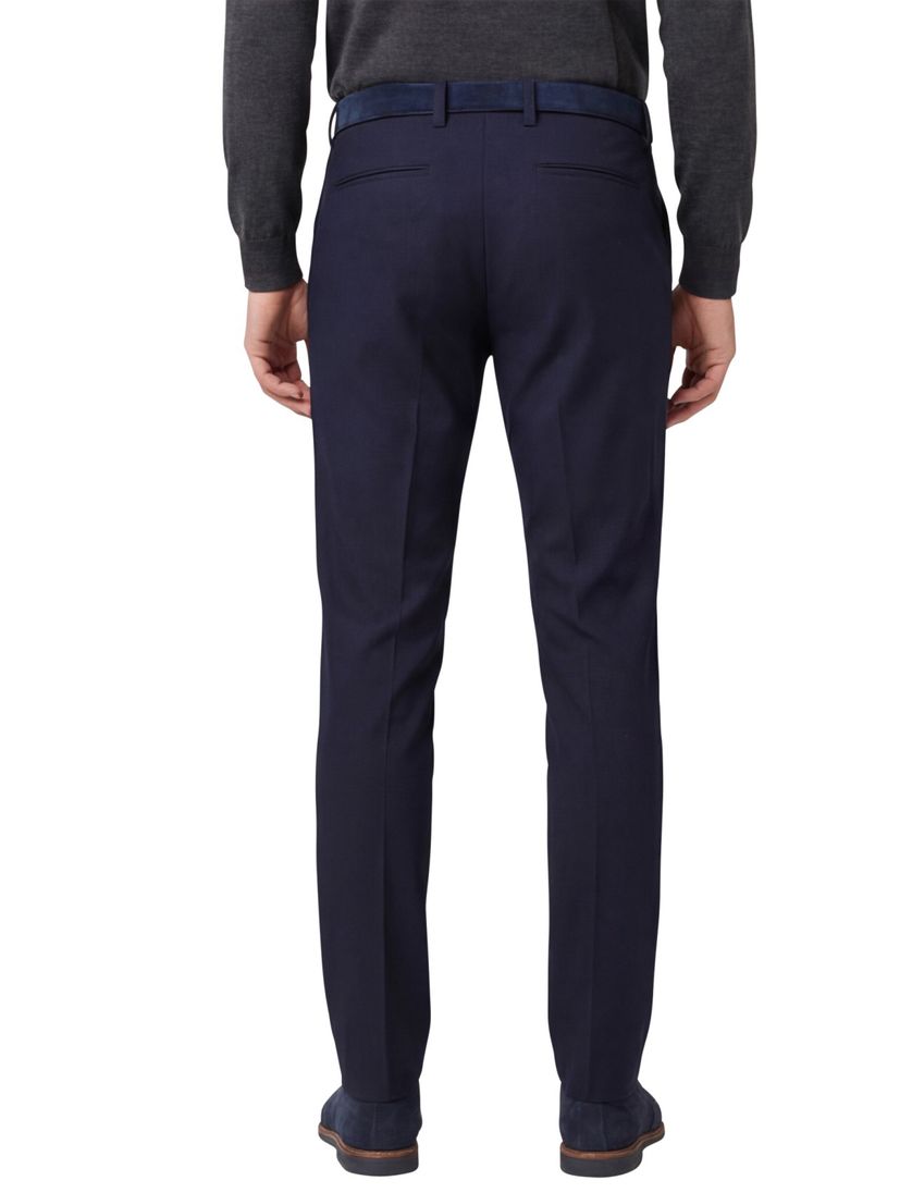 North 84 traveler pants zwart effen slim fit