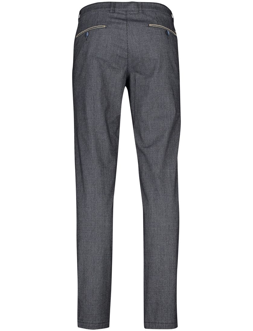 COM4 katoenen broek donkerblauw geruit normale fit