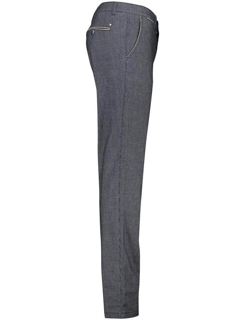 COM4 katoenen broek donkerblauw geruit normale fit