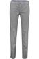 katoenen broek COM4 grijs effen katoen, polyester, stretch
