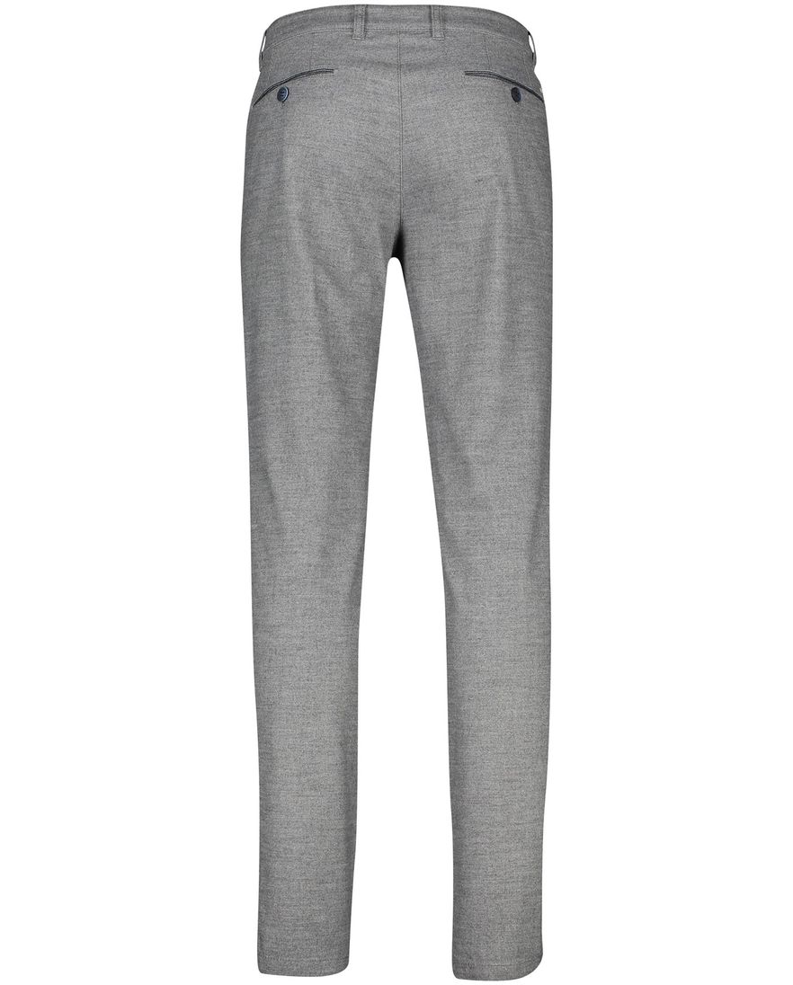 COM4 katoenen broek gemeleerd grijs normale fit