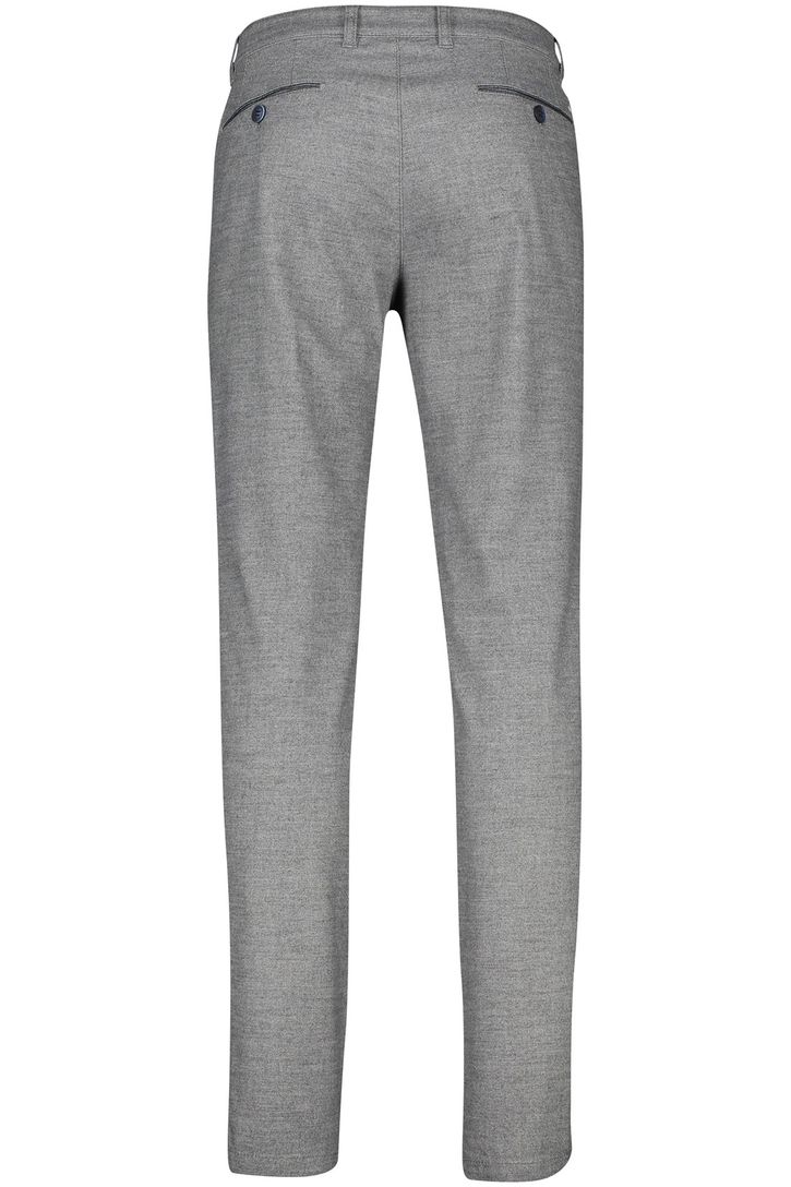 Katoenen broek COM4 gemeleerd grijs normale fit