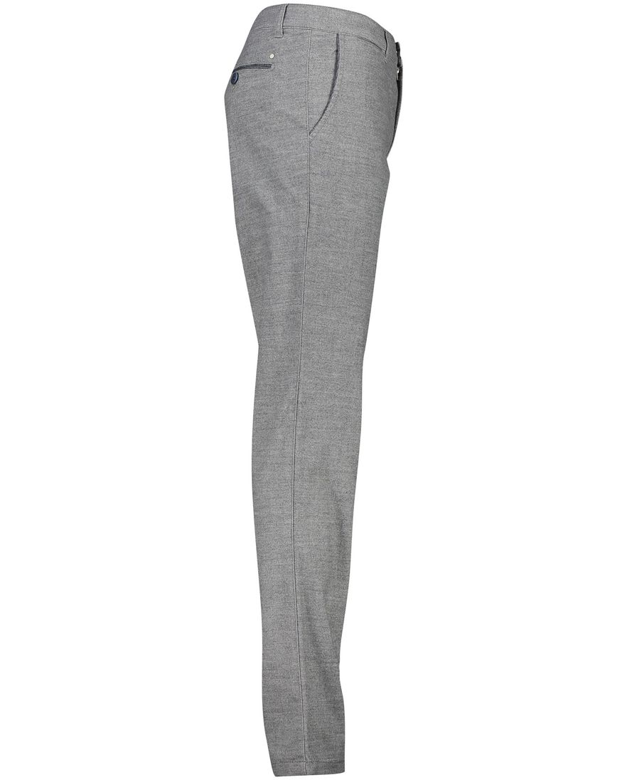 COM4 katoenen broek gemeleerd grijs normale fit