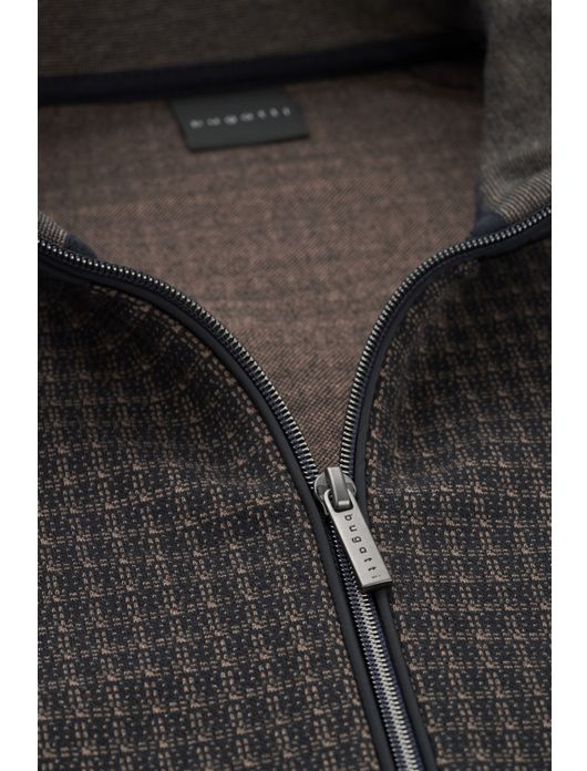 Bugatti vest bruin met rits