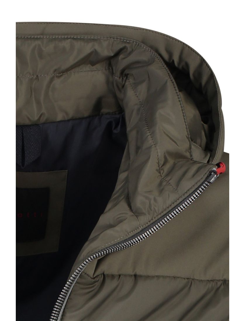 Bugatti winterjas Flexcity groen normale fit effen rits