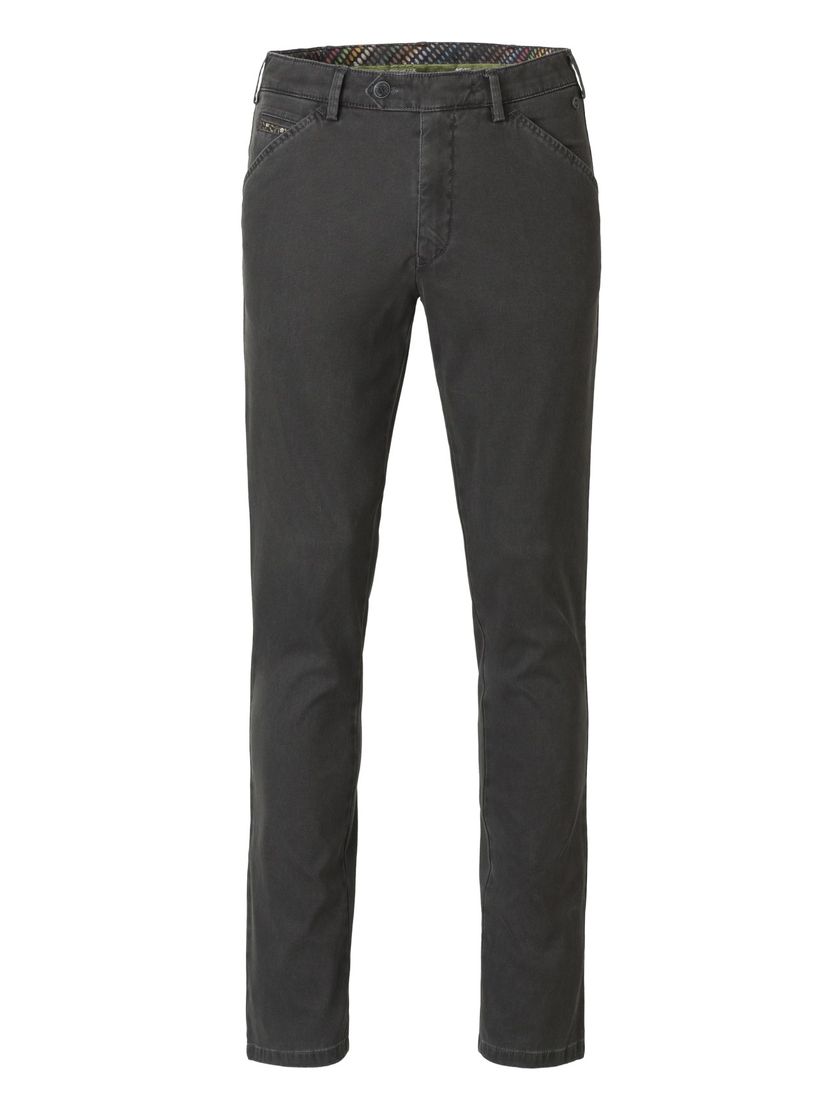 Meyer katoenen broek grijs effen katoen Chicago
