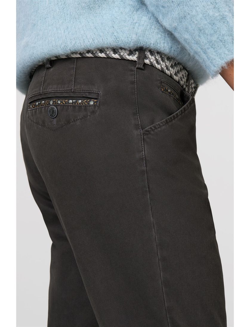 Meyer katoenen broek grijs effen katoen Chicago