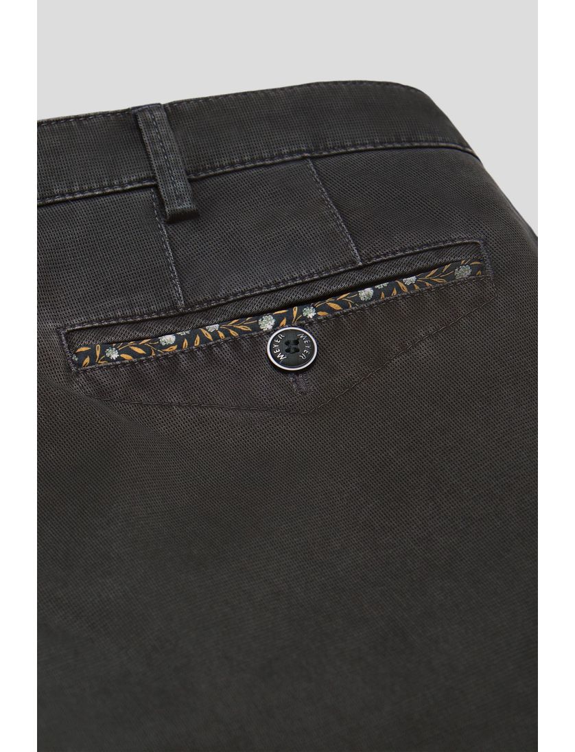 Meyer katoenen broek grijs effen katoen Chicago