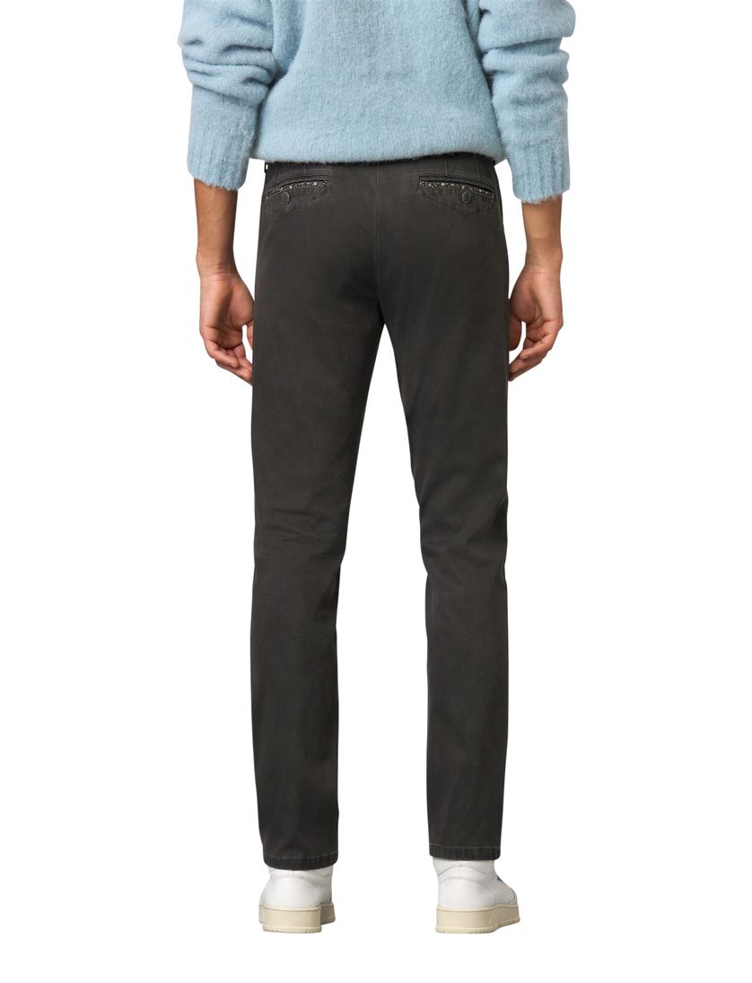 Meyer katoenen broek grijs effen katoen Chicago