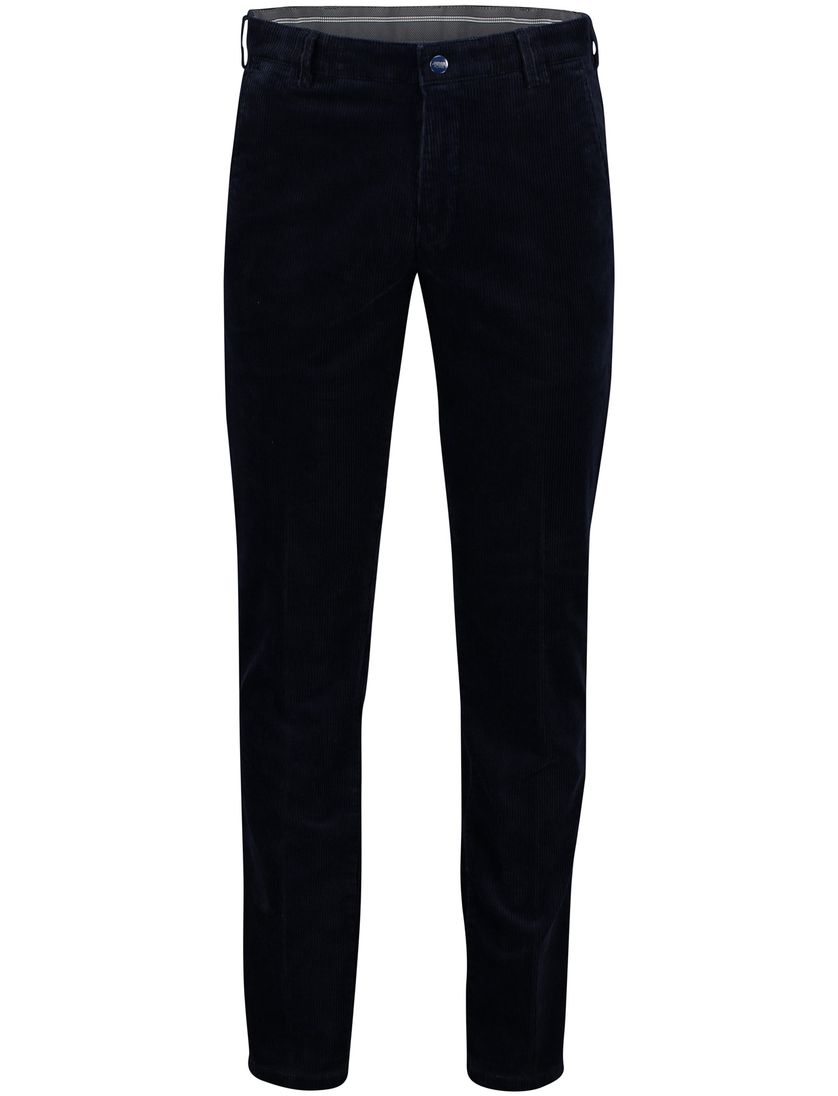 Meyer broek donkerblauw corduroy normale fit