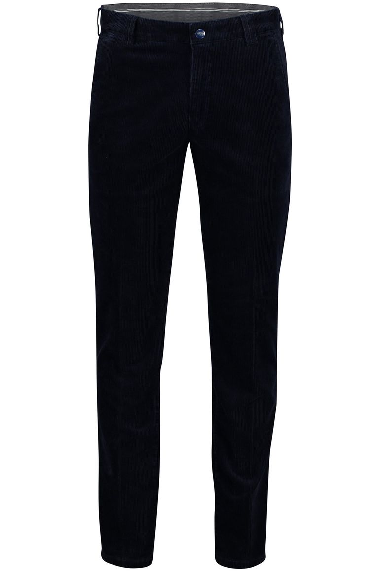 Meyer broek donkerblauw corduroy normale fit