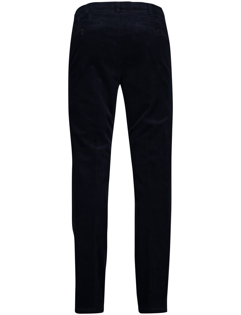 Meyer broek donkerblauw corduroy normale fit