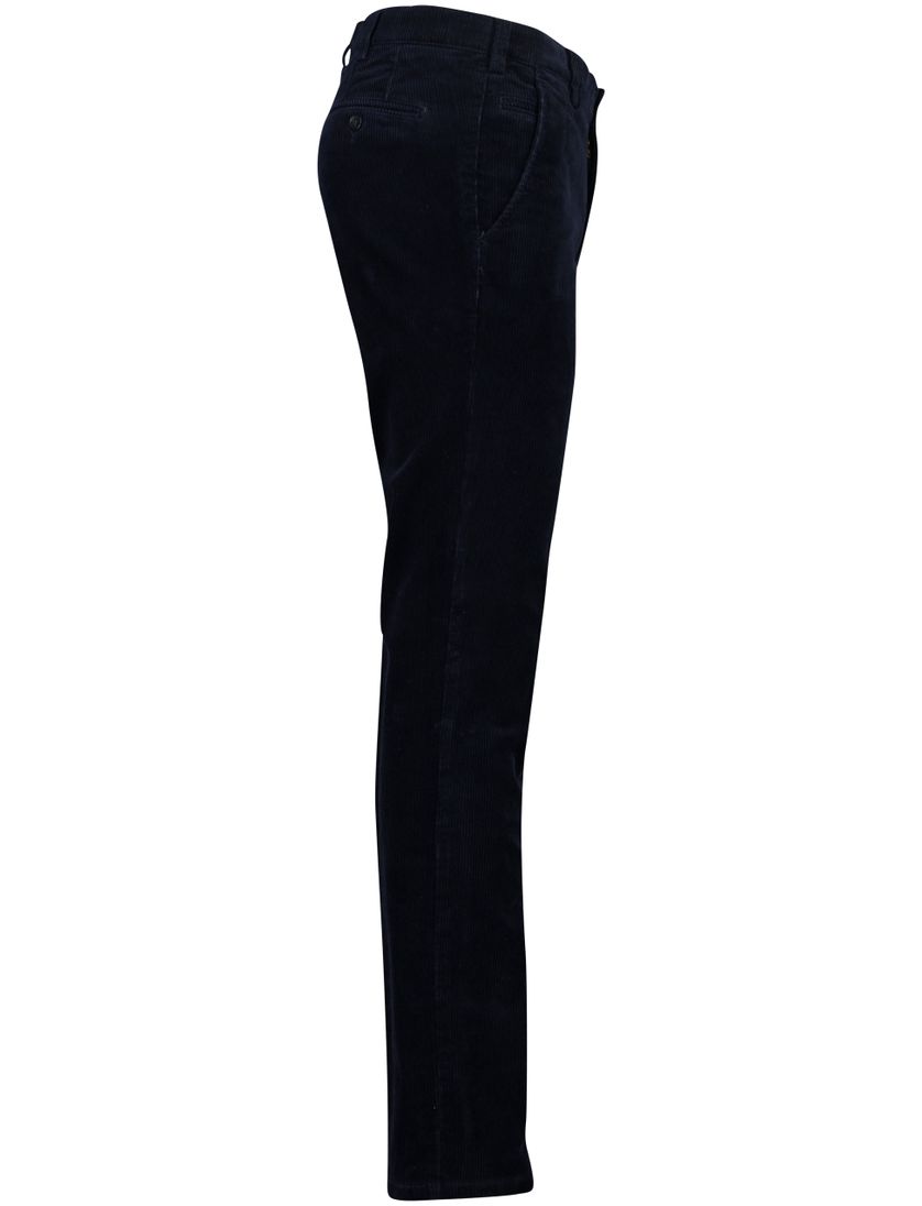 Meyer broek donkerblauw corduroy normale fit