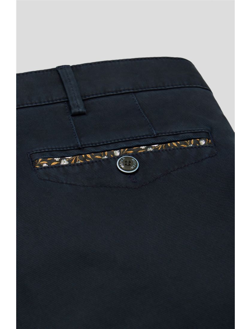 Meyer broek donkerblauw chicago normale fit