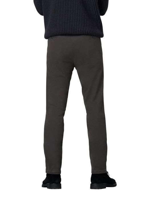 katoenen broek Meyer grijs effen katoen, stretch Bonn