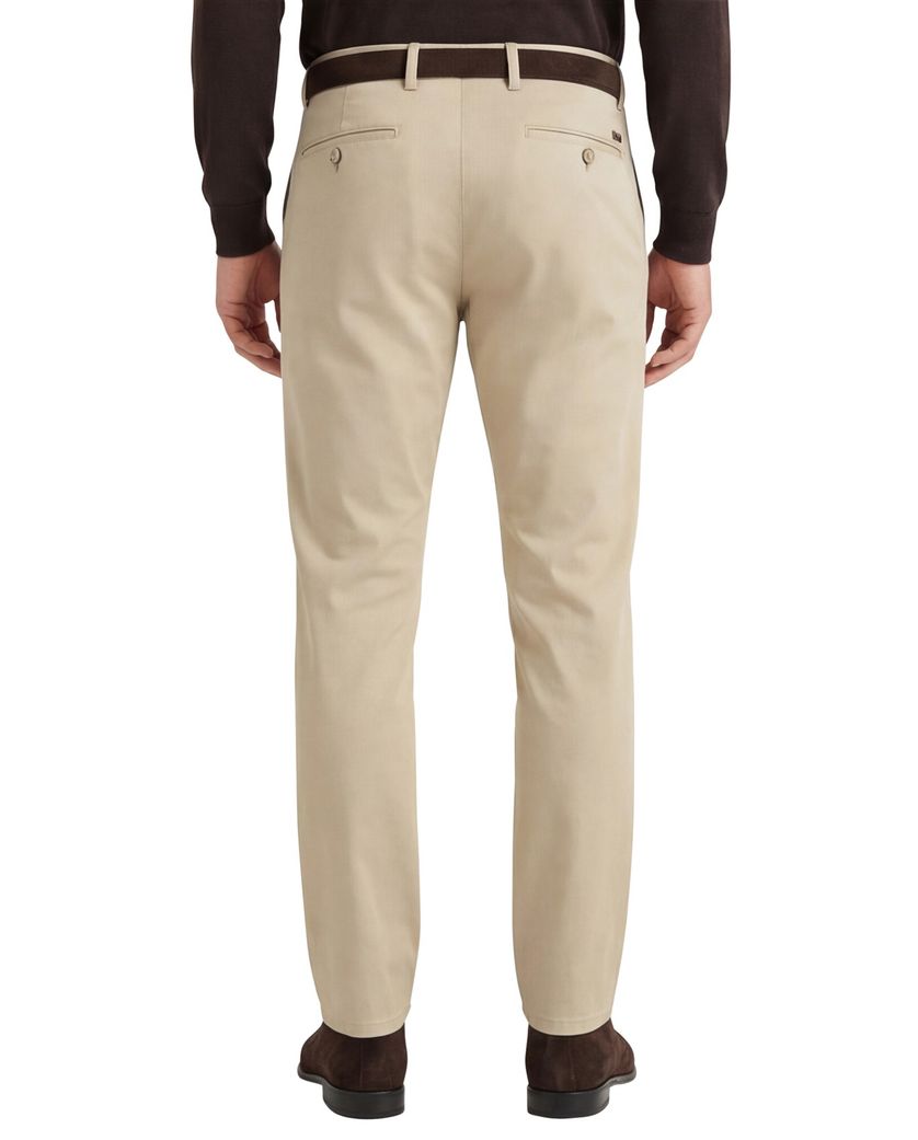 Meyer Pantalon chino beige katoen