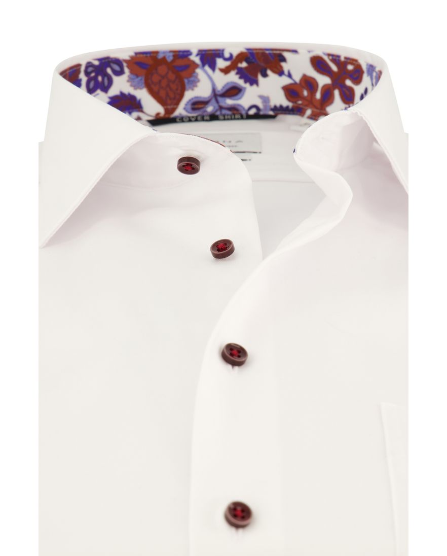 Eterna overhemd wijde fit wit effen