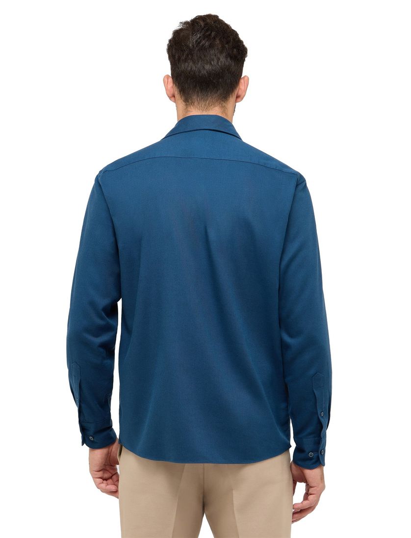 Eterna overhemd blauw effen comfort fit