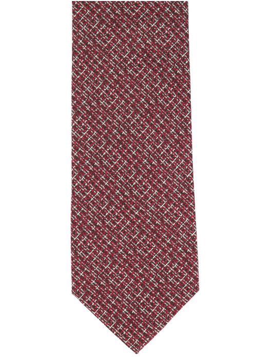 Profuomo stropdas rood geprint zijde