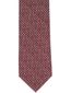 Profuomo stropdas rood wit geprint zijde