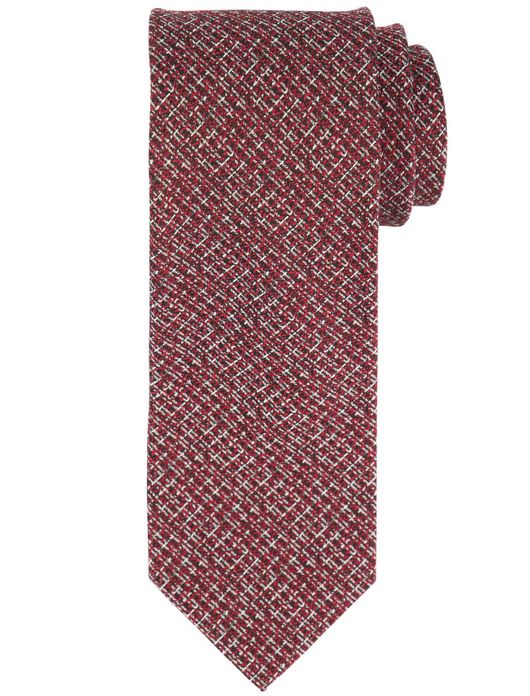 Profuomo stropdas rood geprint zijde