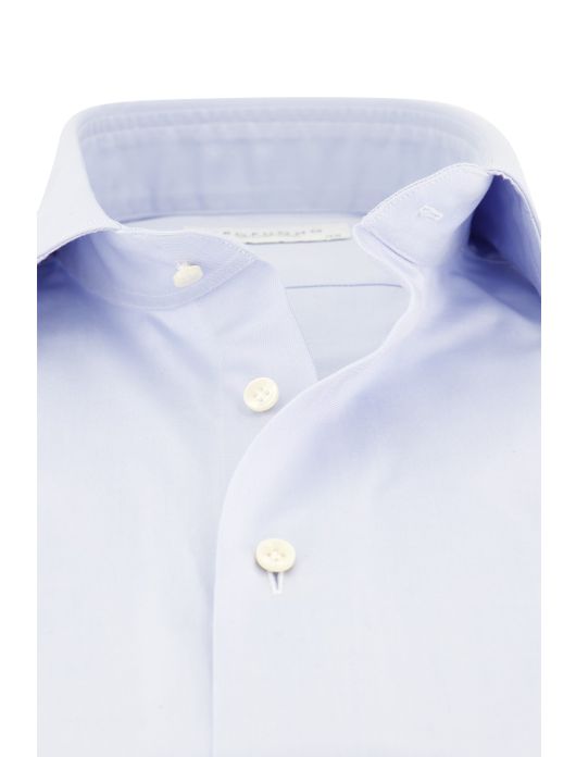 business overhemd Profuomo lichtblauw effen katoen slim fit