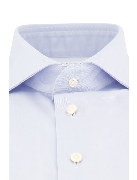 business overhemd Profuomo lichtblauw effen katoen slim fit