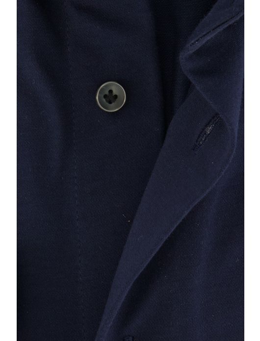 business overhemd Profuomo donkerblauw effen katoen slim fit