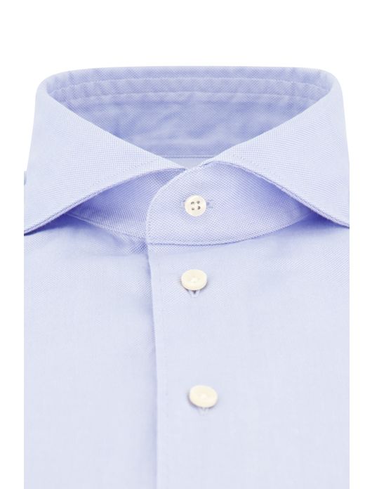 business overhemd Profuomo lichtblauw effen katoen slim fit