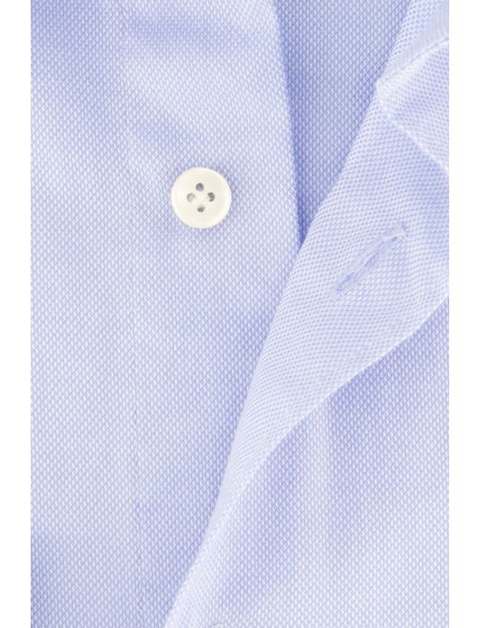 business overhemd Profuomo lichtblauw effen katoen slim fit