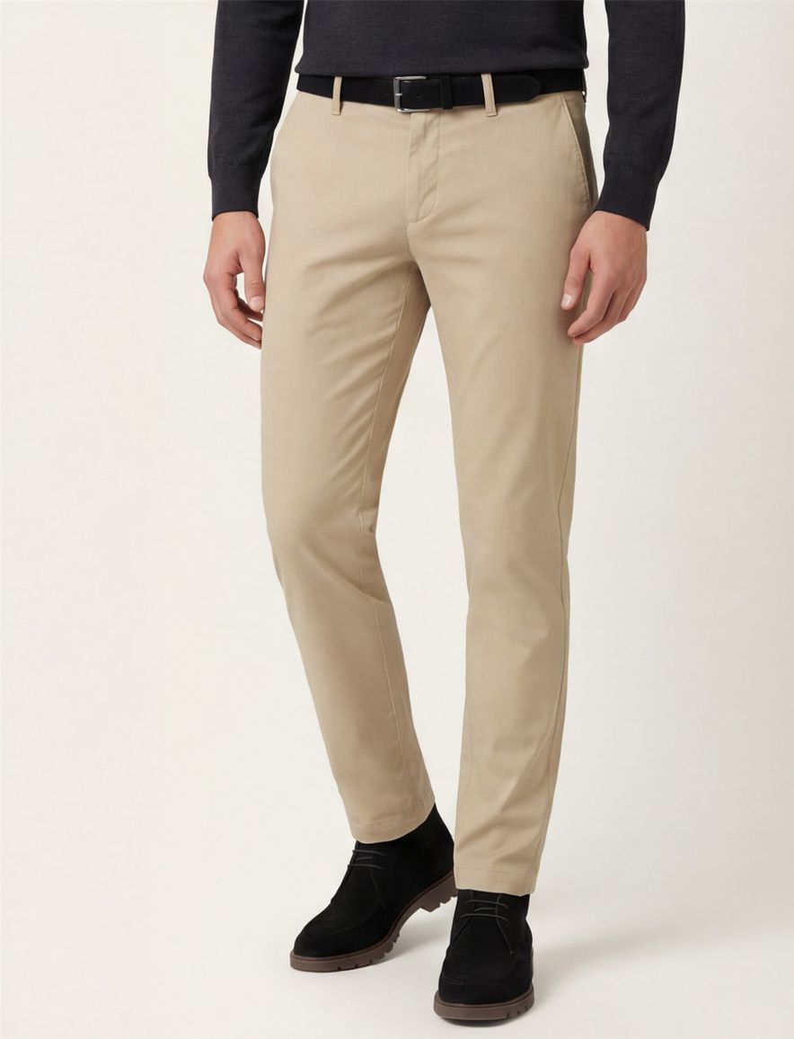 Alberto Jump katoenen broek beige Jump slim fit