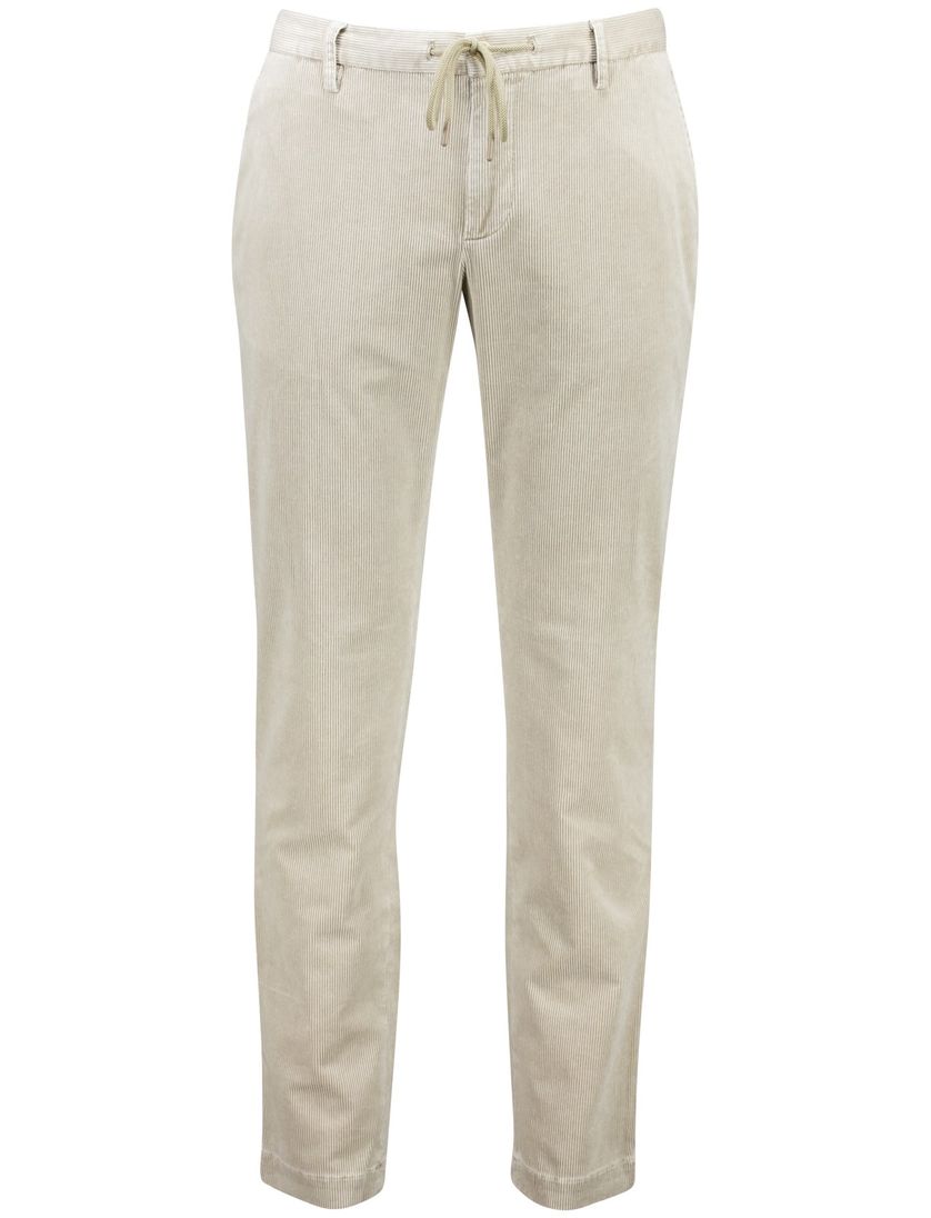 Alberto broek beige ribstof