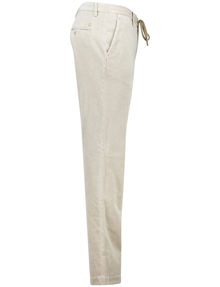 Alberto broek beige ribstof