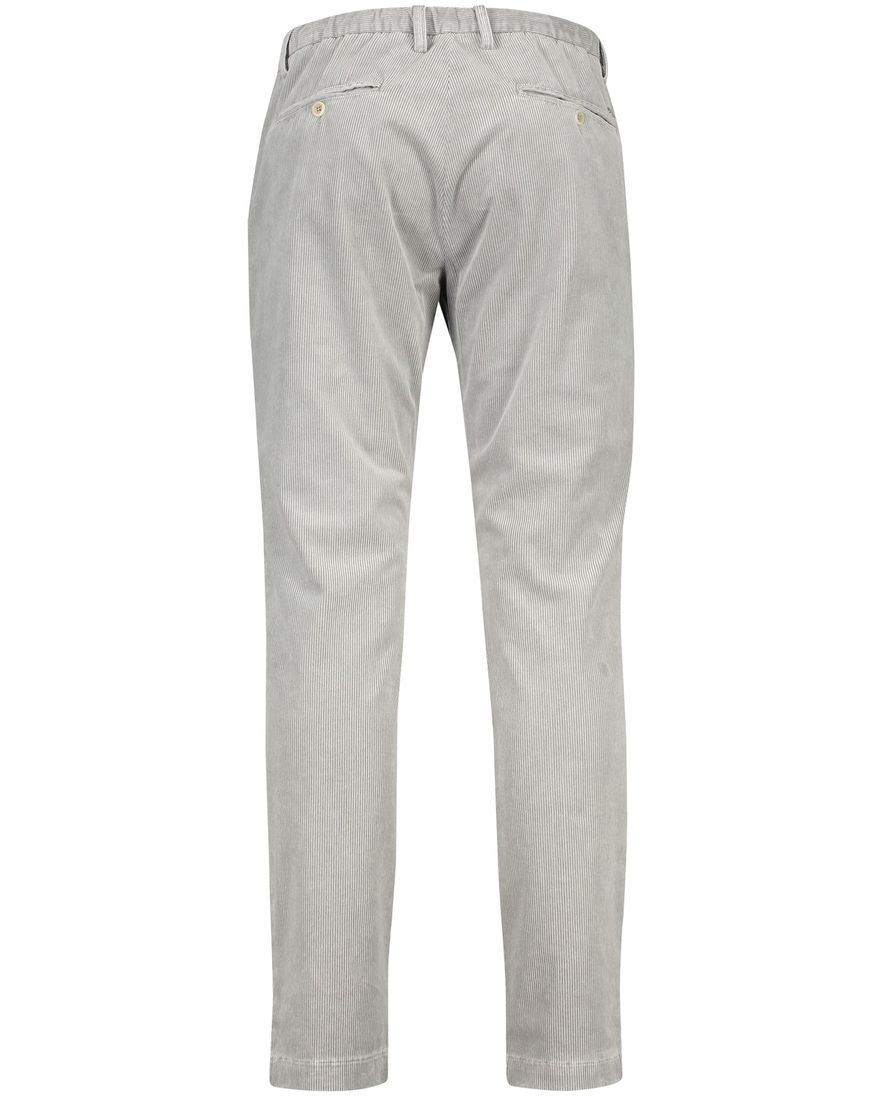 Alberto Pantalon chino grijs ribstof slim fit