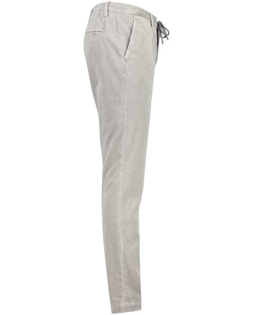 Alberto Pantalon chino grijs ribstof slim fit
