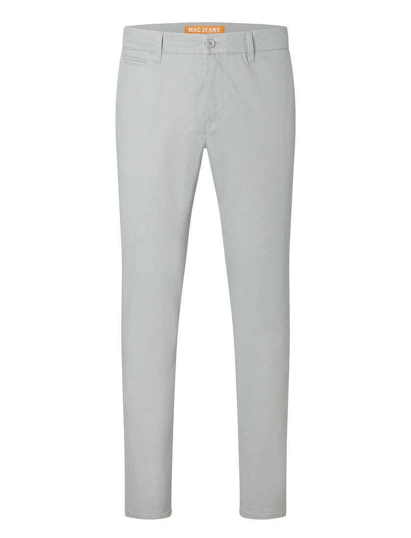 katoenen Mac Pantalon grijs effen normale fit