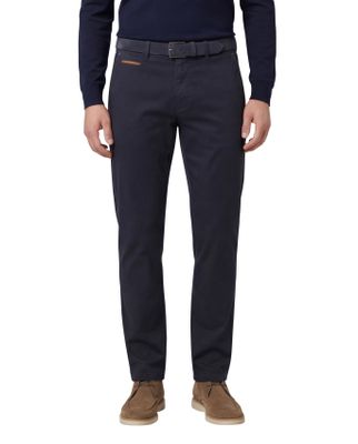 Gardeur Gardeur katoenen broek donkerblauw effen normale fit