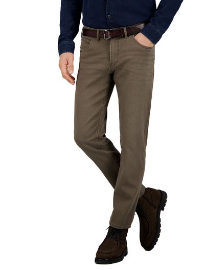 Gardeur Gardeur broek bruin Tucker normale fit katoen