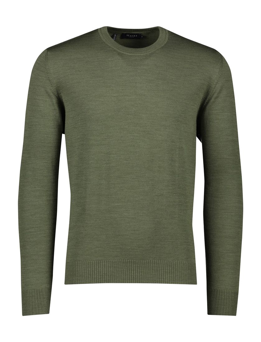 Maerz trui groen gemeleerd