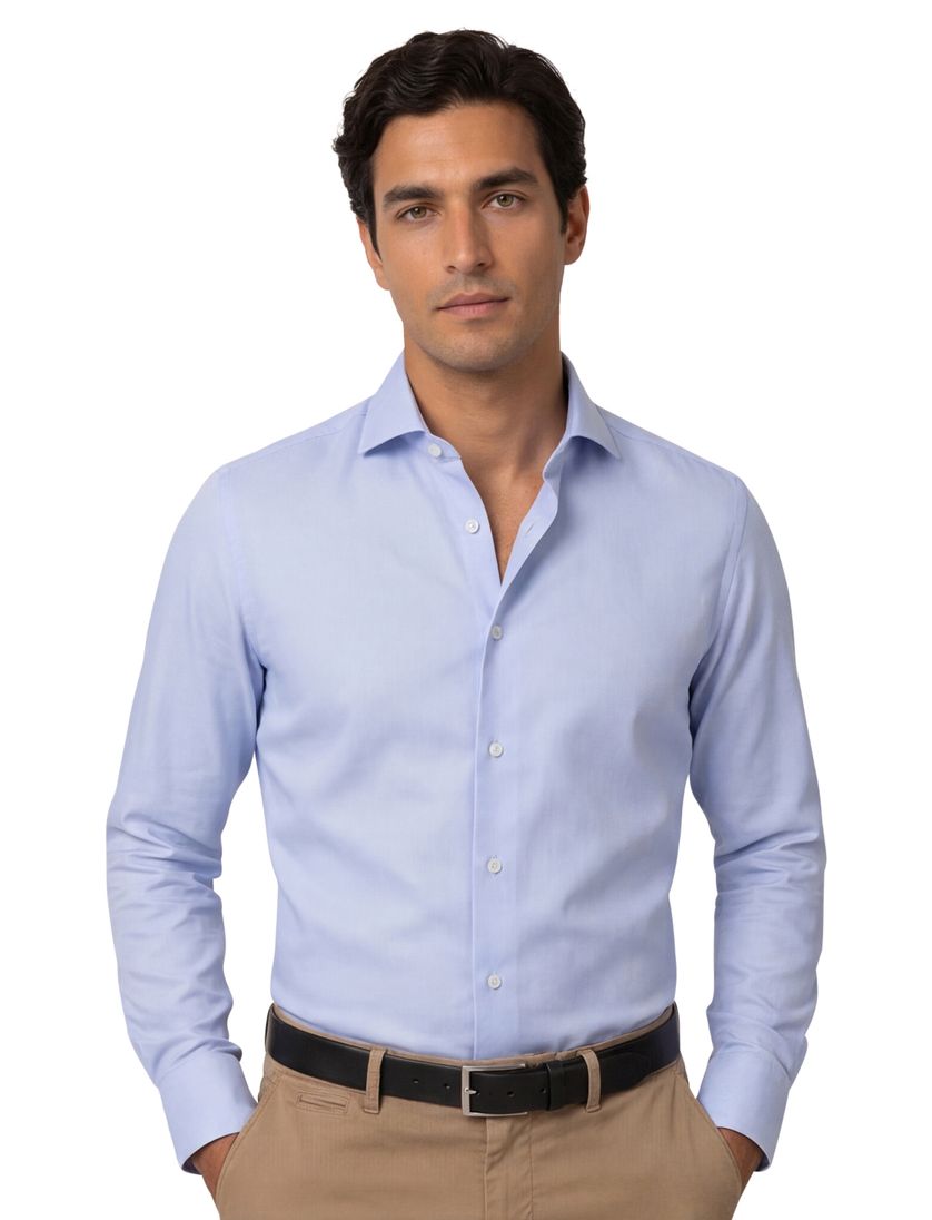 Eterna overhemd effen blauw modern fit