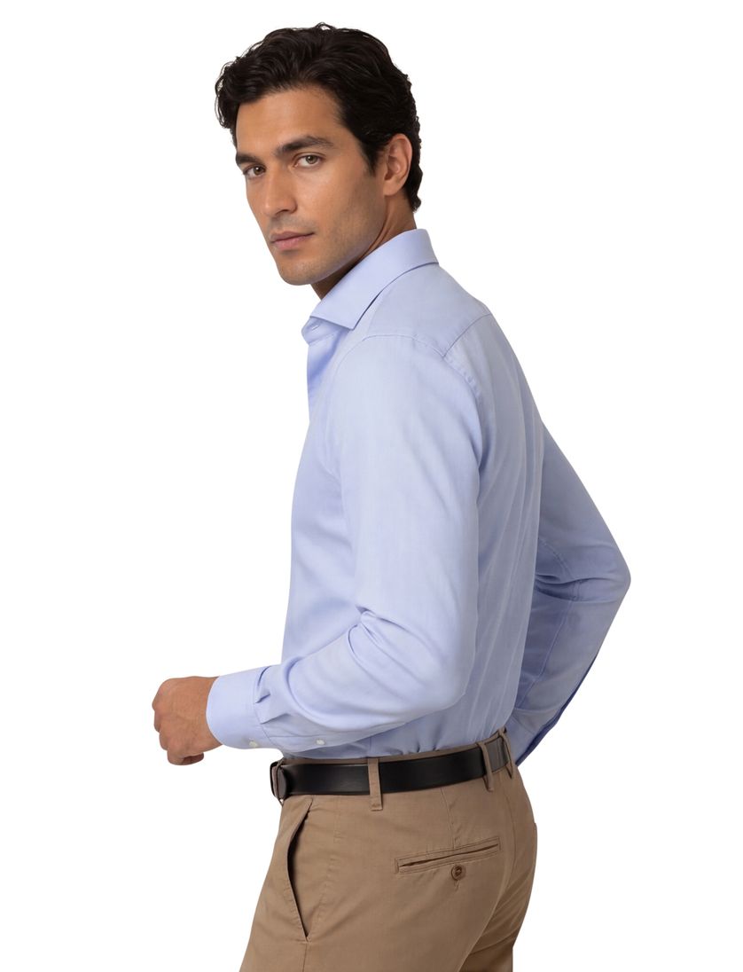 Eterna overhemd effen blauw modern fit