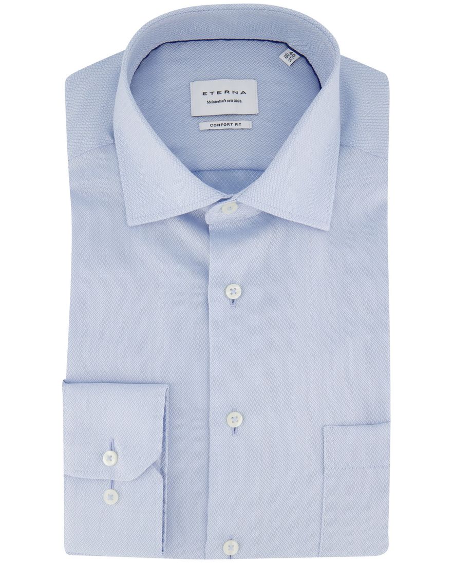 Eterna comfort fit overhemd blauw geprint