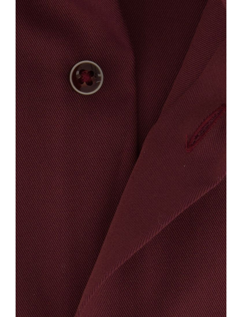 katoenen Eterna overhemd Comfort Fit rood wijde fit strijkvrij