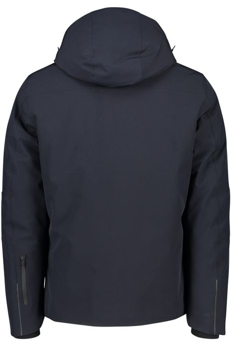 Reset winterjas donkerblauw afneembare capuchon