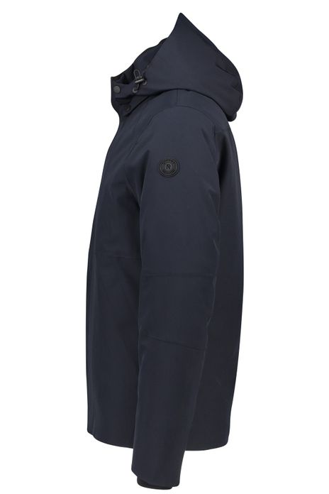 Reset winterjas donkerblauw afneembare capuchon